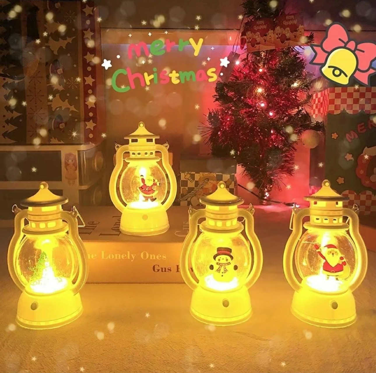 Mini Christmas Lantern with LED Lights | ON SALE!!! 229 pesos for 3pcs
