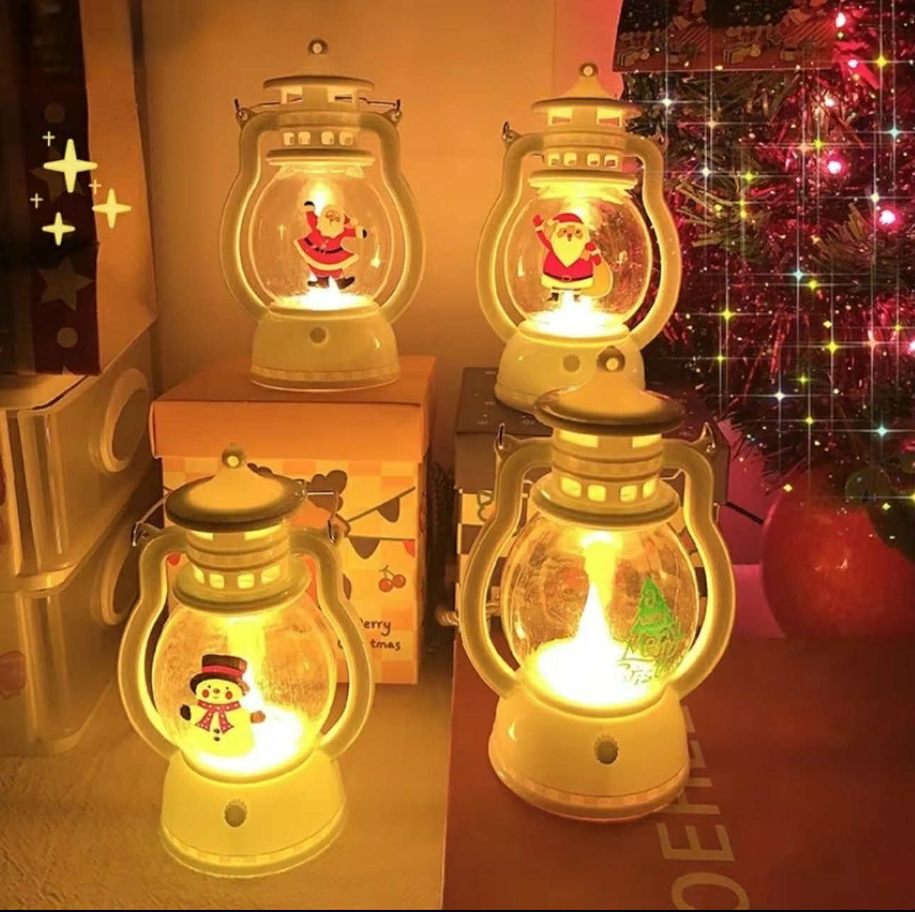 Mini Christmas Lantern with LED Lights | ON SALE!!! 229 pesos for 3pcs