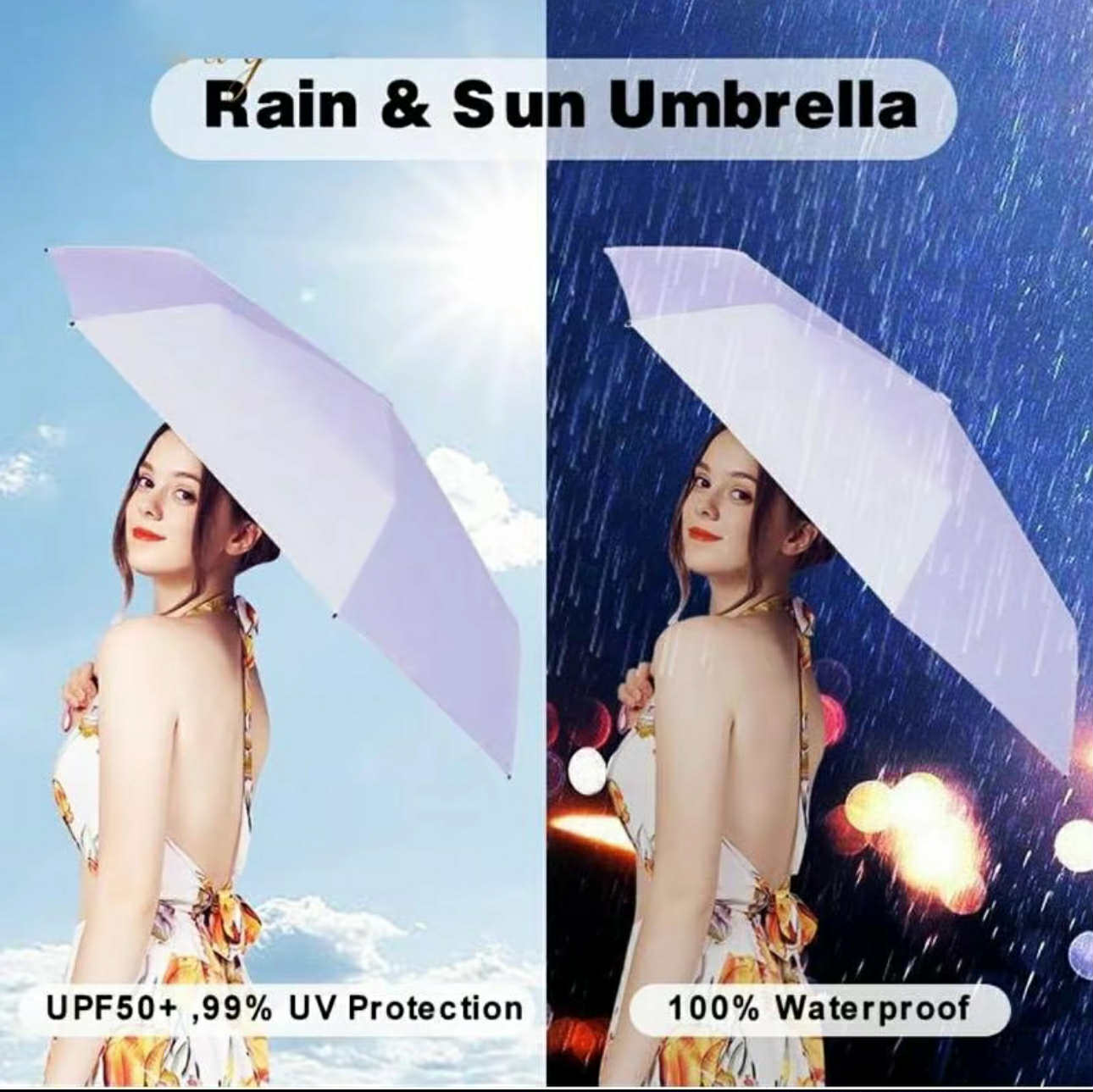 Mini Pocket Umbrella w/ Hard Case