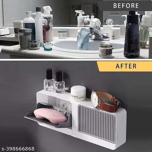 Double Grid Soap Holder Flip Box Storage HIgh Quality