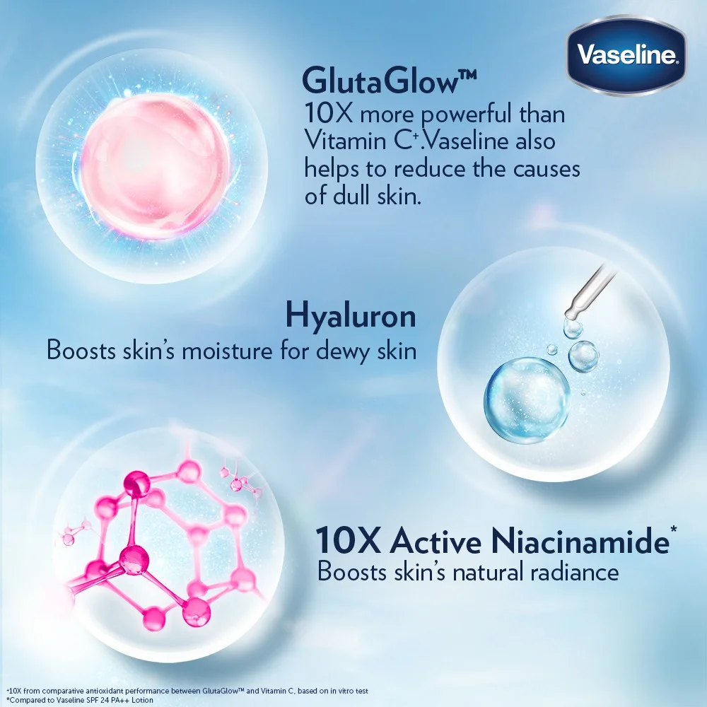 Vaseline Healthy Bright GLUTA-HYA Serum Burst Lotion 330ml AUTHENTIC from Thailand