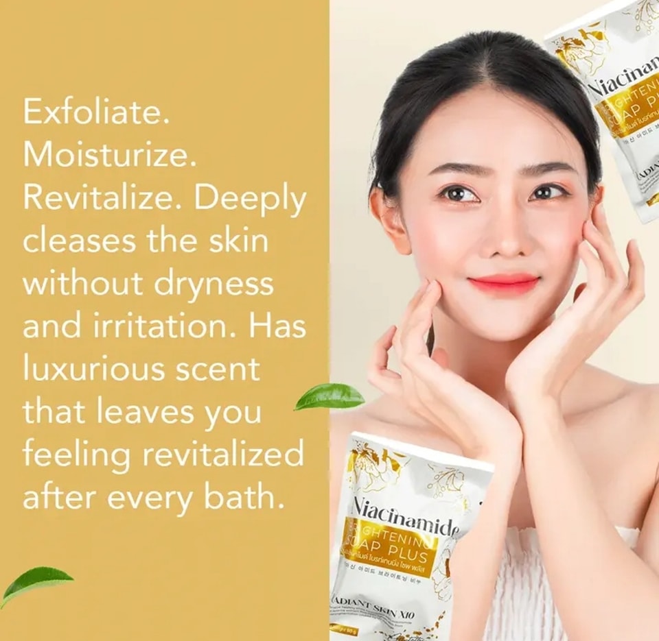 NIACINAMIDE BRIGHTENING SOAP PLUS Authentic from Thailand