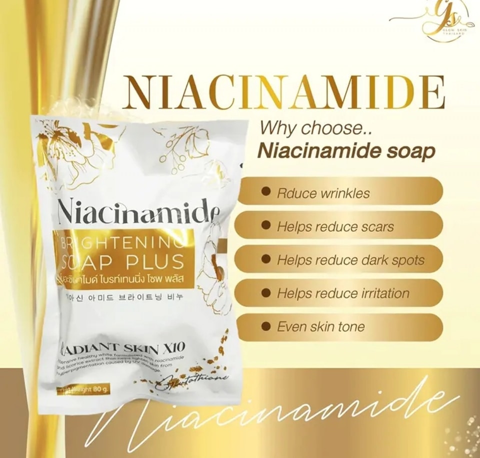 NIACINAMIDE BRIGHTENING SOAP PLUS Authentic from Thailand