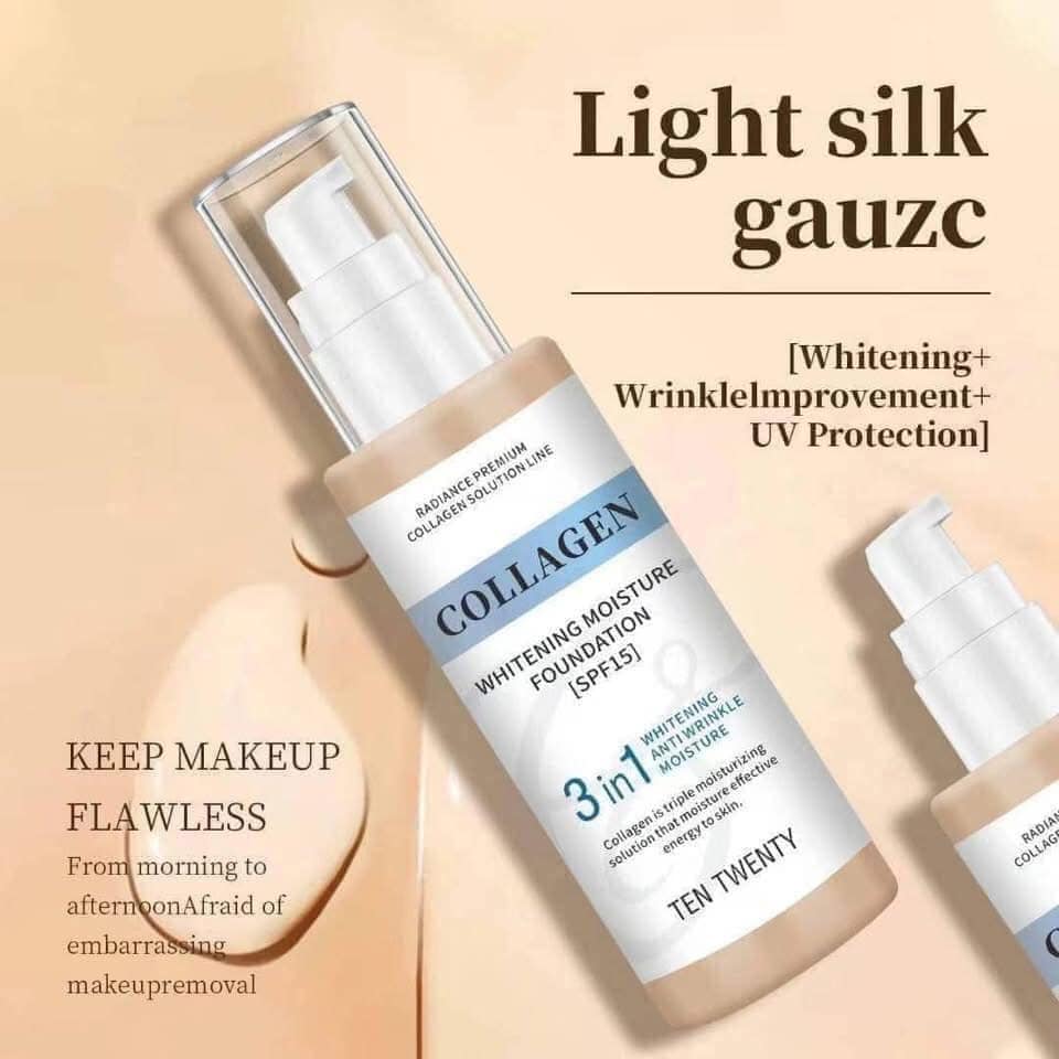 3 in 1 Collagen Whitening Moisture Foundation SPF 15