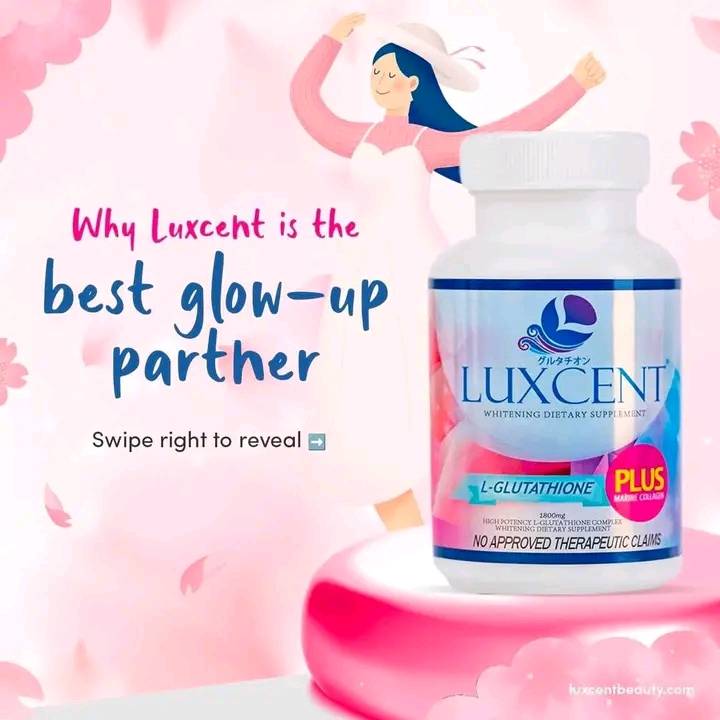 Authentic LUXCENT L-Glutathione PLUS Marine Collagen