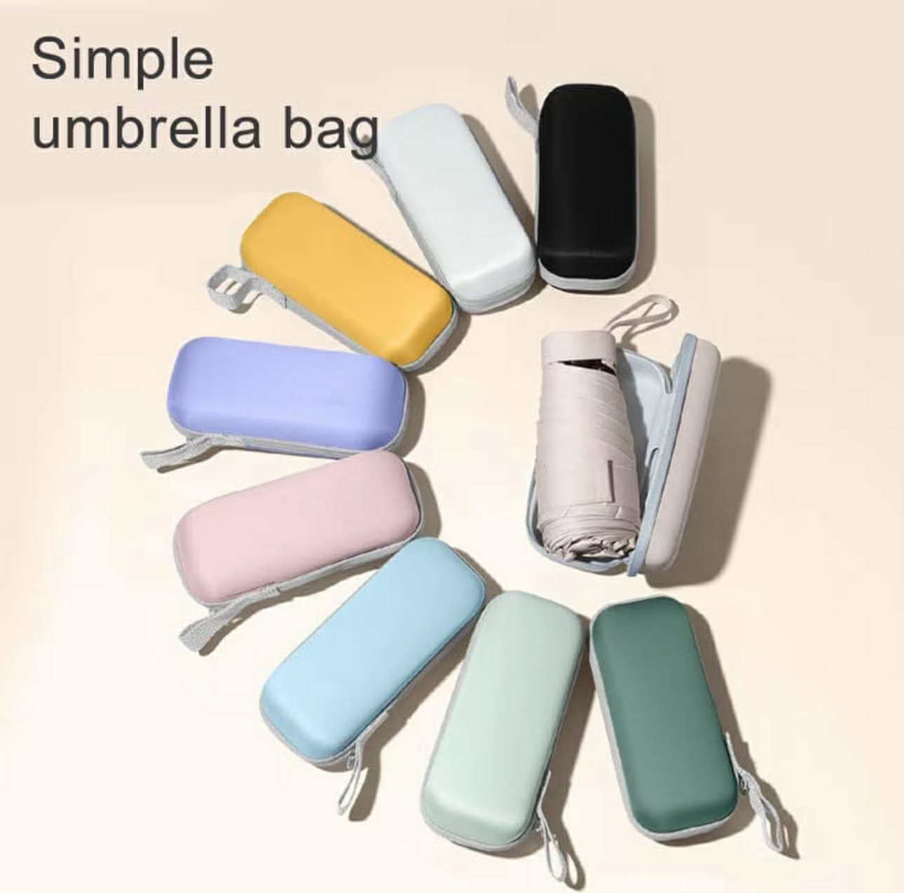 Mini Pocket Umbrella w/ Hard Case