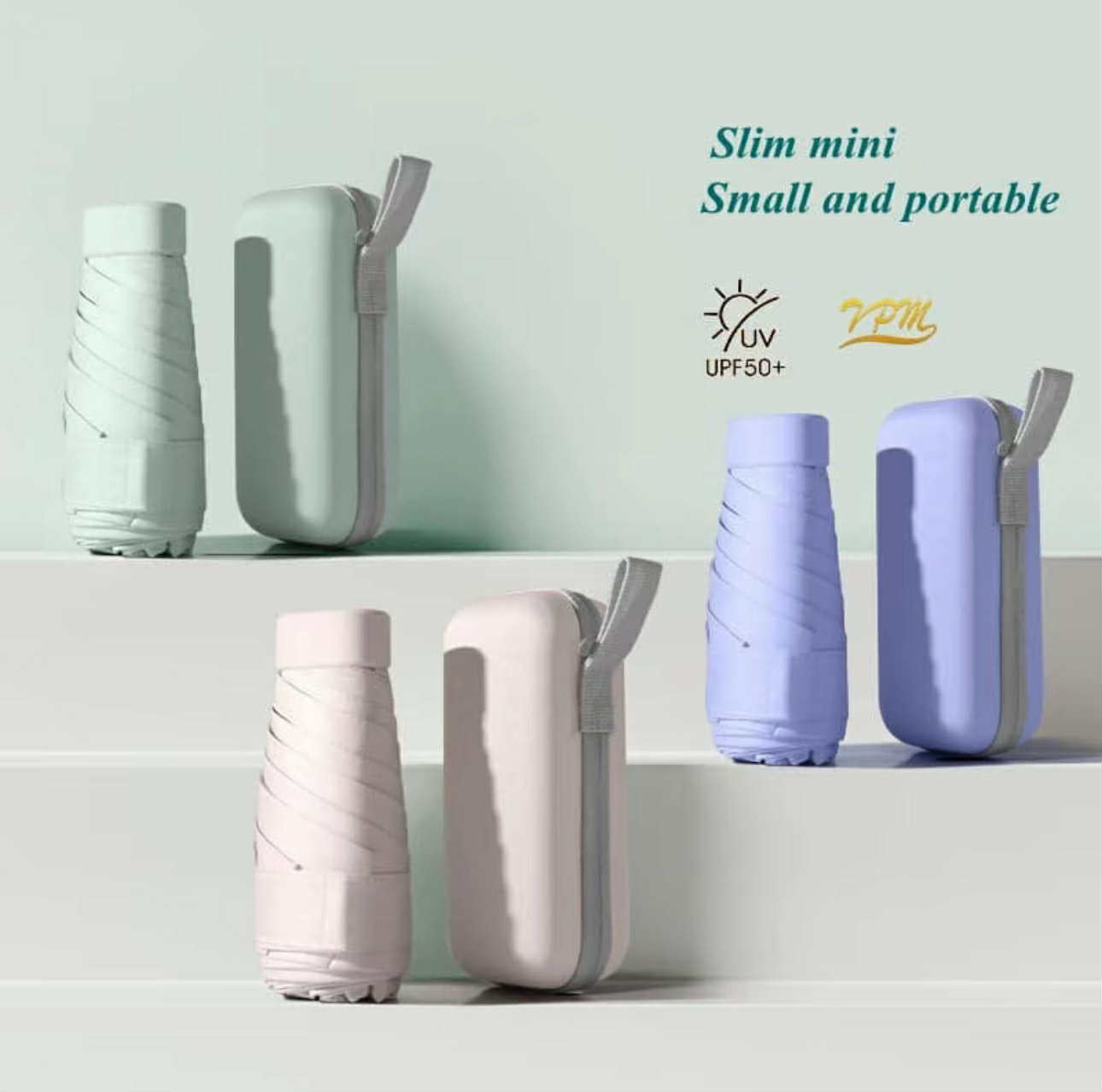 Mini Pocket Umbrella w/ Hard Case
