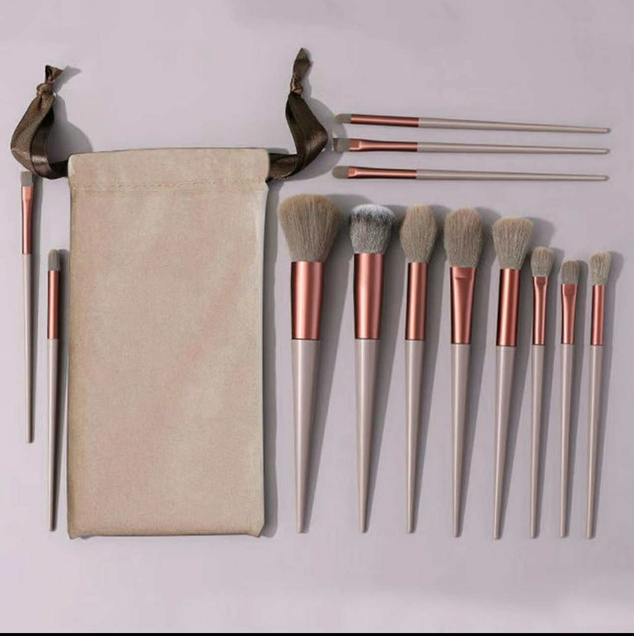 13pcs MakeUp/Cosmetic Brush Set | Beauty Cosmetic Brushes w/ Soft Fur