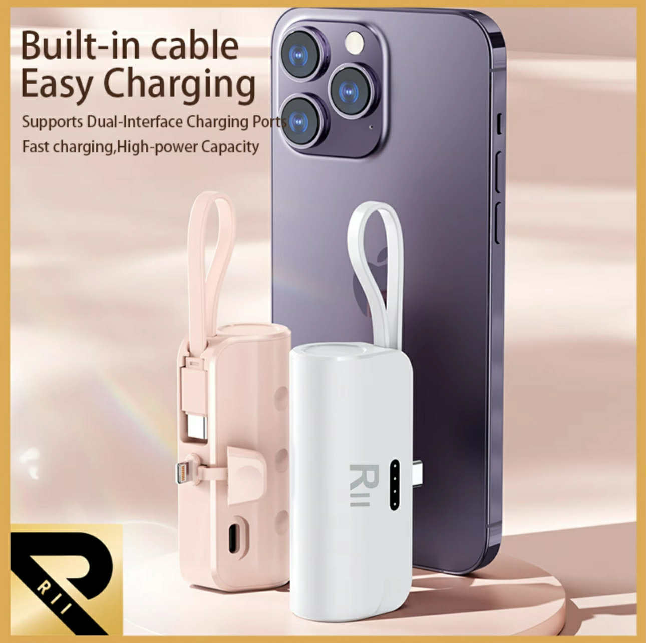 Mini Portable Power Bank 5000mAh