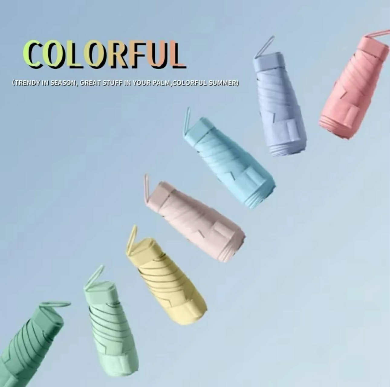 Mini Pocket Umbrella w/ Hard Case