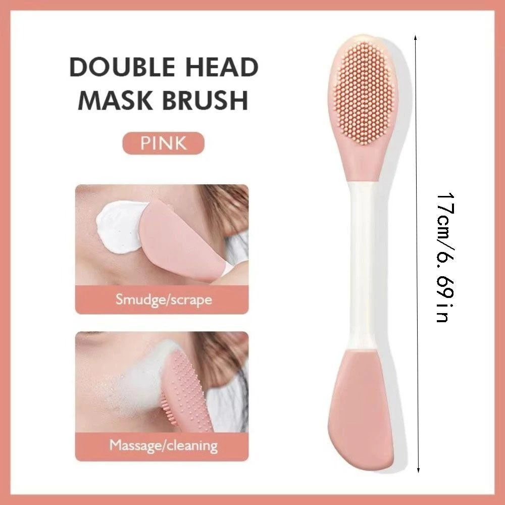 Double Head Silicon Facial Cleaning Mask & Brush