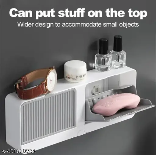 Double Grid Soap Holder Flip Box Storage HIgh Quality