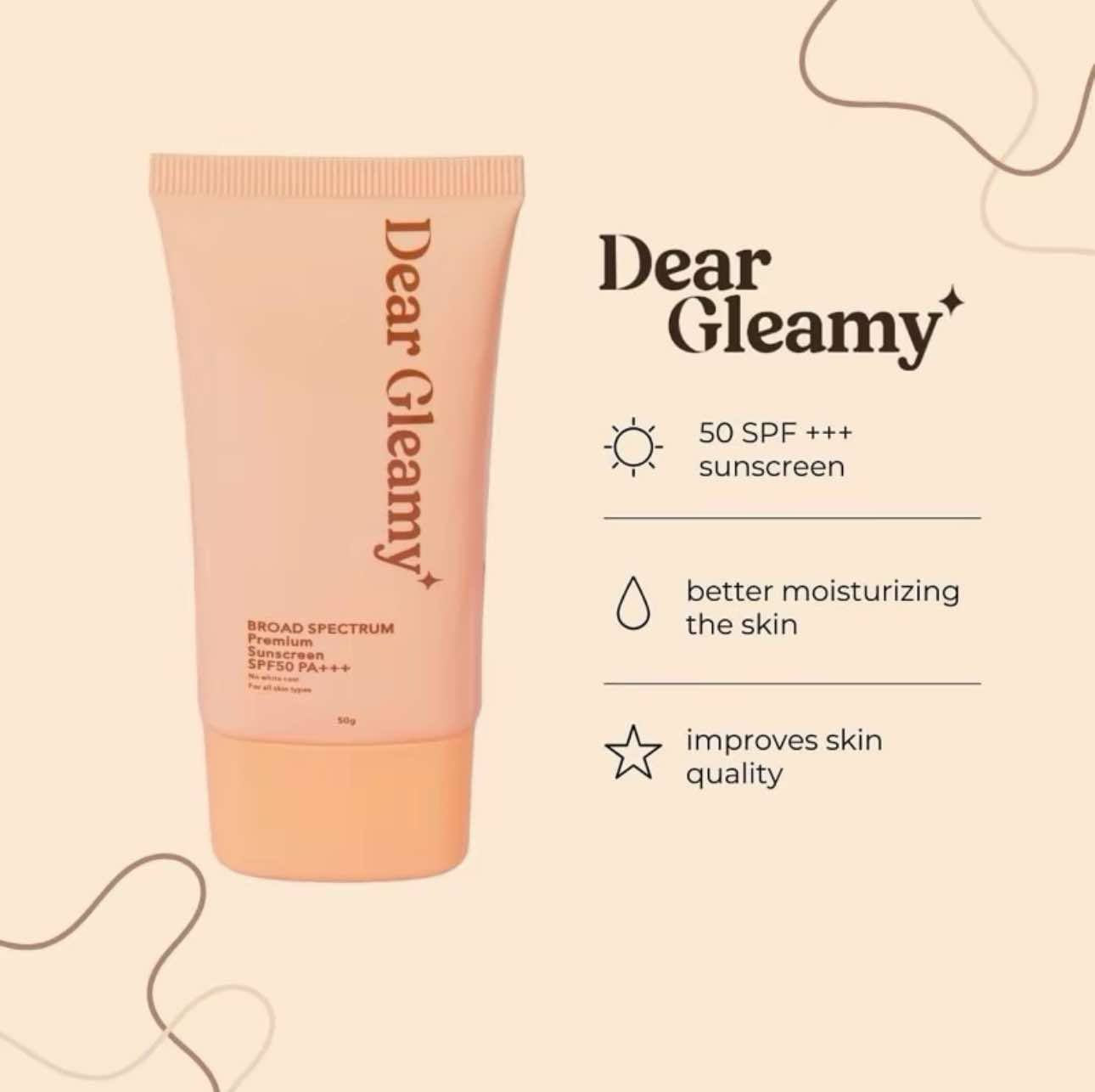Dear Gleamy Premium Sunscreen SPF 50