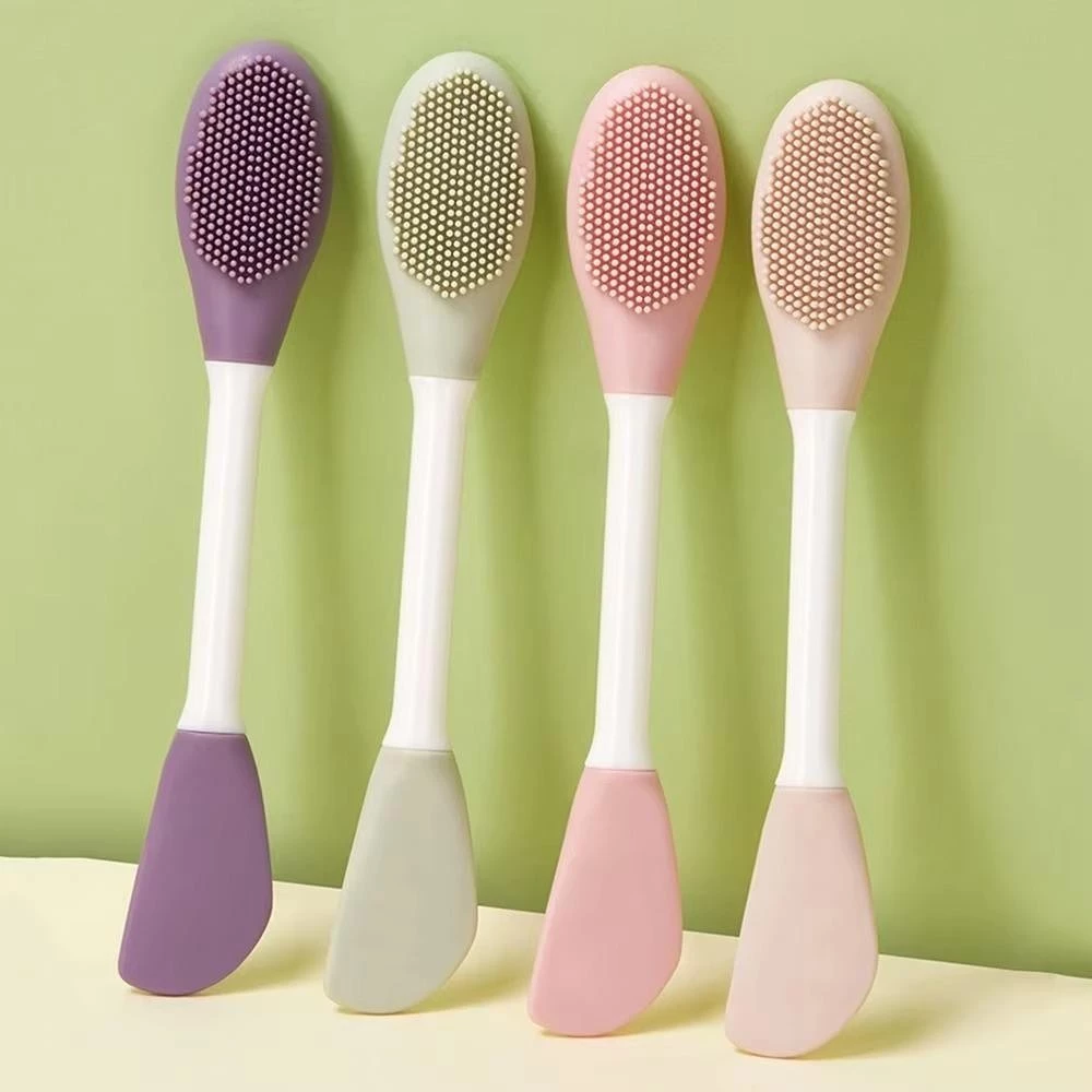 Double Head Silicon Facial Cleaning Mask & Brush