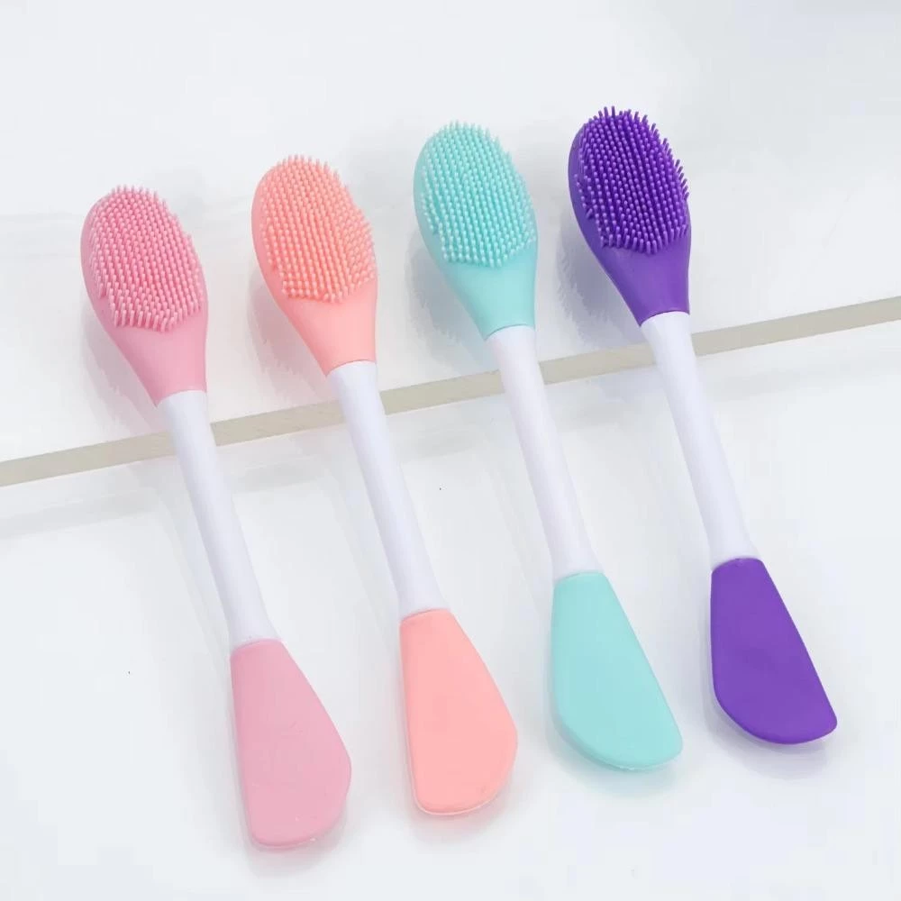 Double Head Silicon Facial Cleaning Mask & Brush
