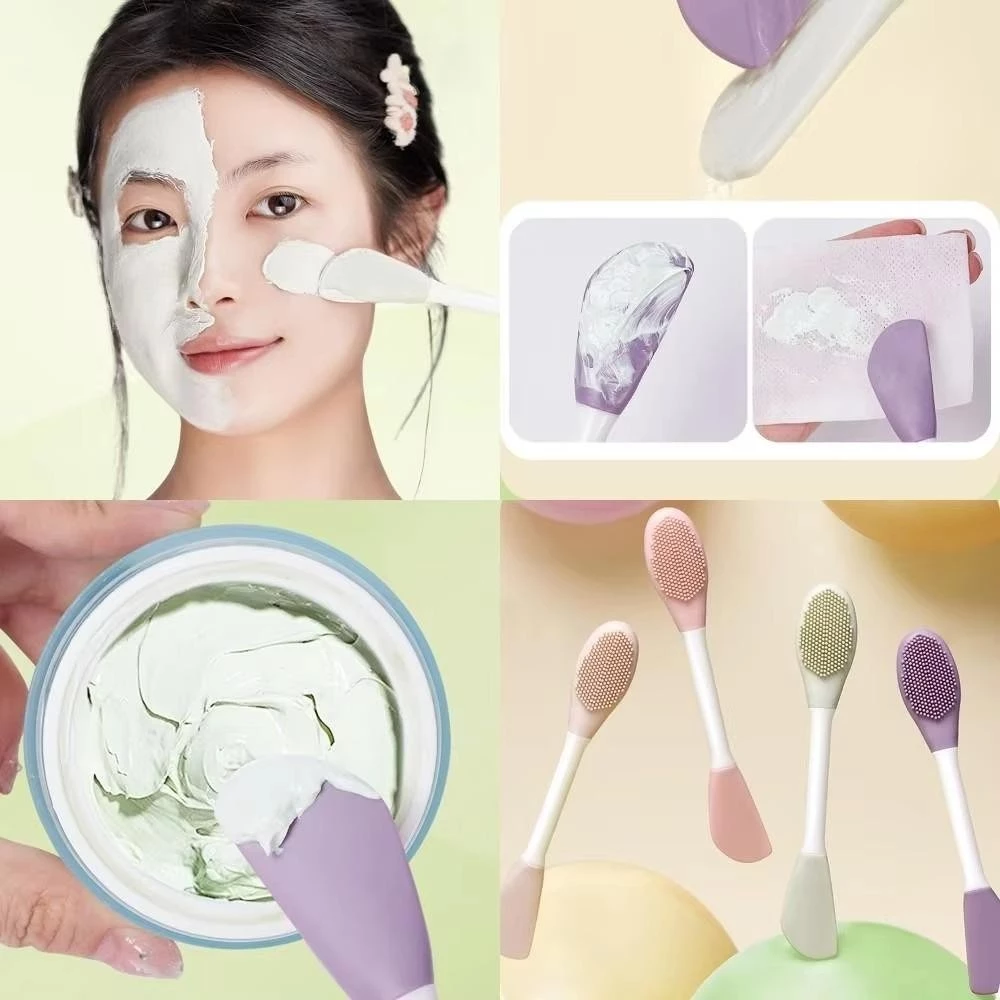Double Head Silicon Facial Cleaning Mask & Brush