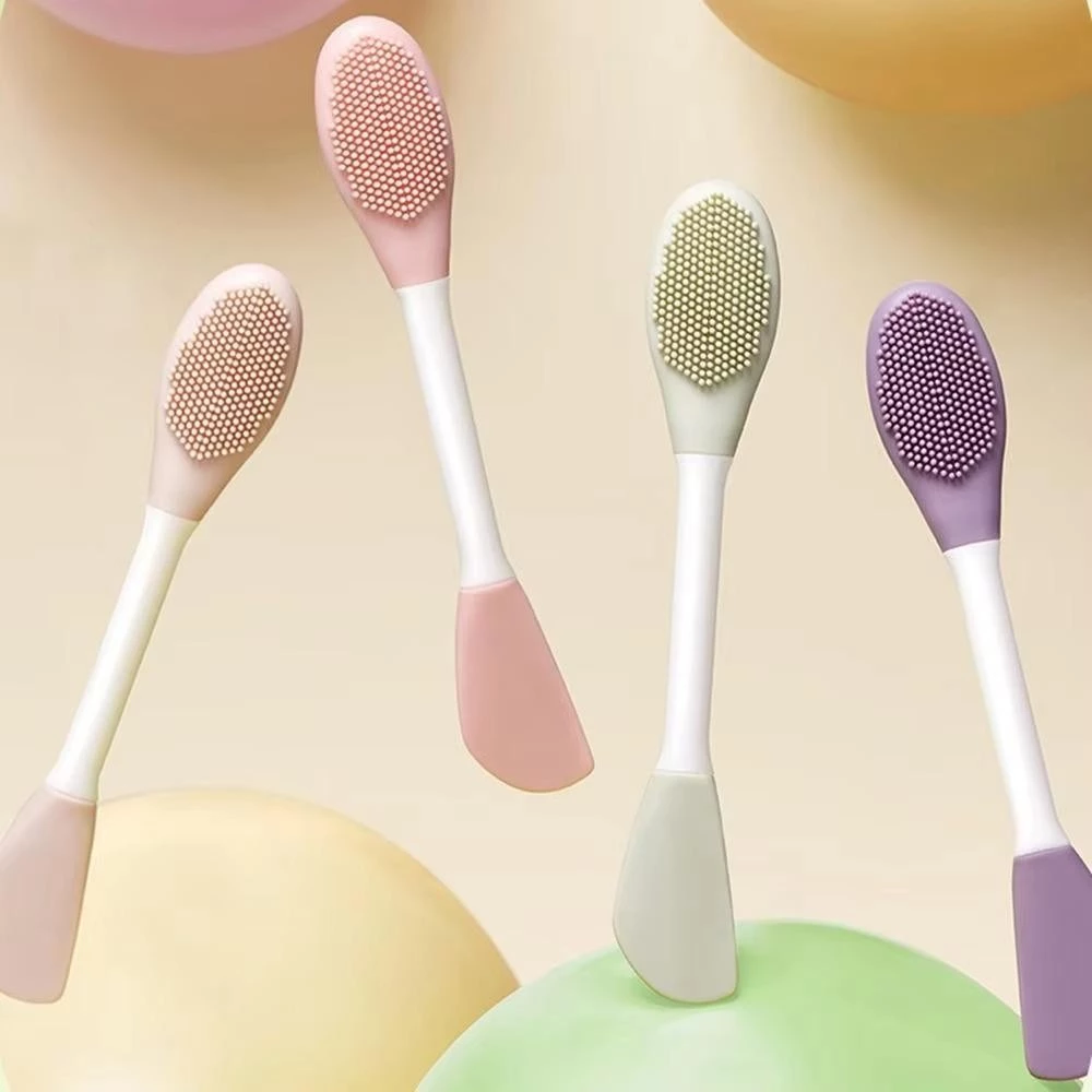Double Head Silicon Facial Cleaning Mask & Brush