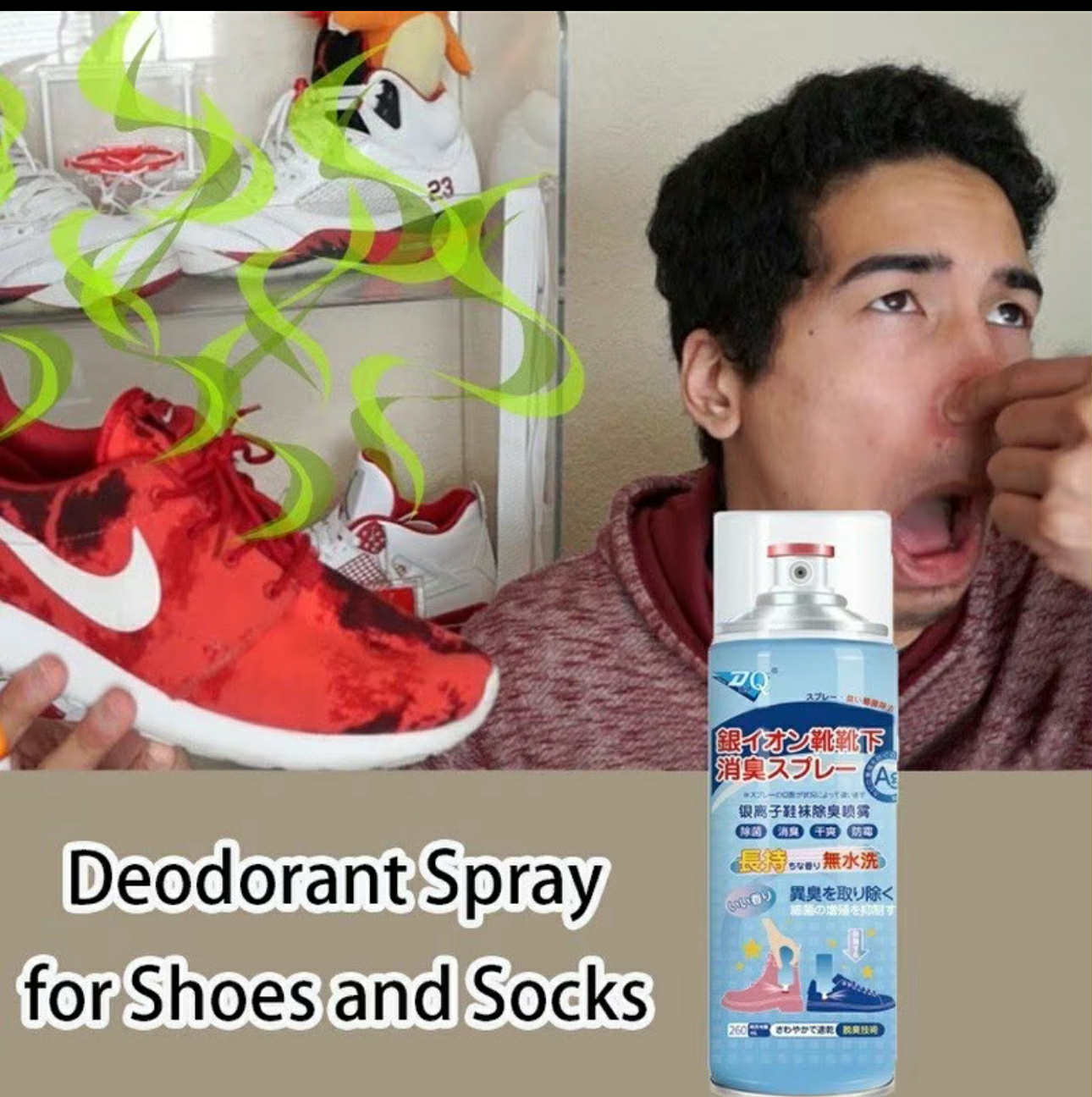 Buy1,Take1 - Footwear Deodorant Spray | Antibacterial Odor Remover w/ Japanese Formulation