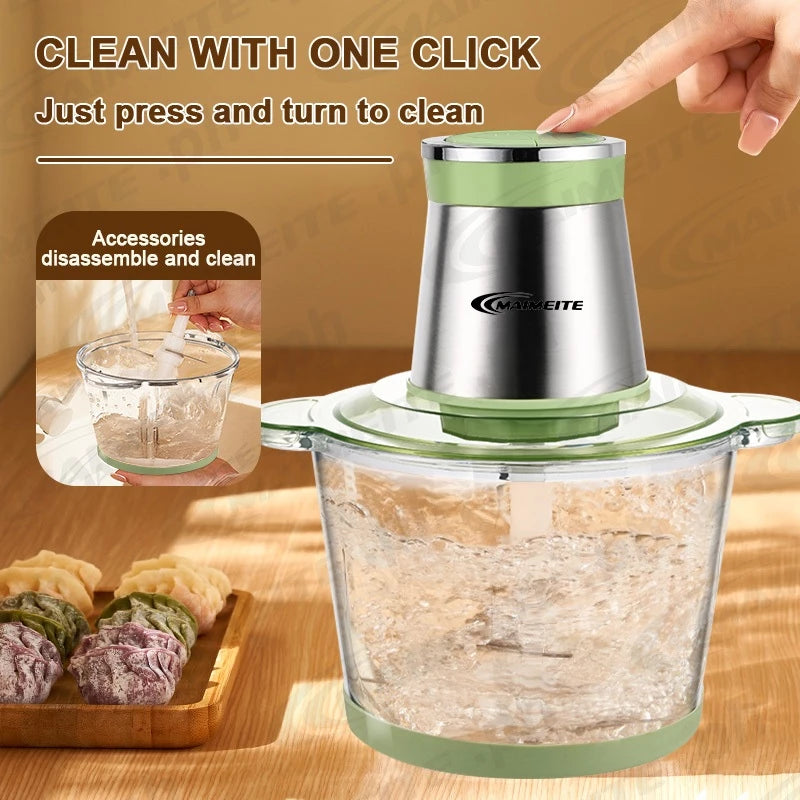 Maimeite Meat Grinder | Multifunctional Food Processor | 2-Speed Adjustment Food Mixer Electric Grinder in 3L and 4L