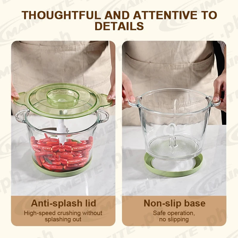 Maimeite Meat Grinder | Multifunctional Food Processor | 2-Speed Adjustment Food Mixer Electric Grinder in 3L and 4L