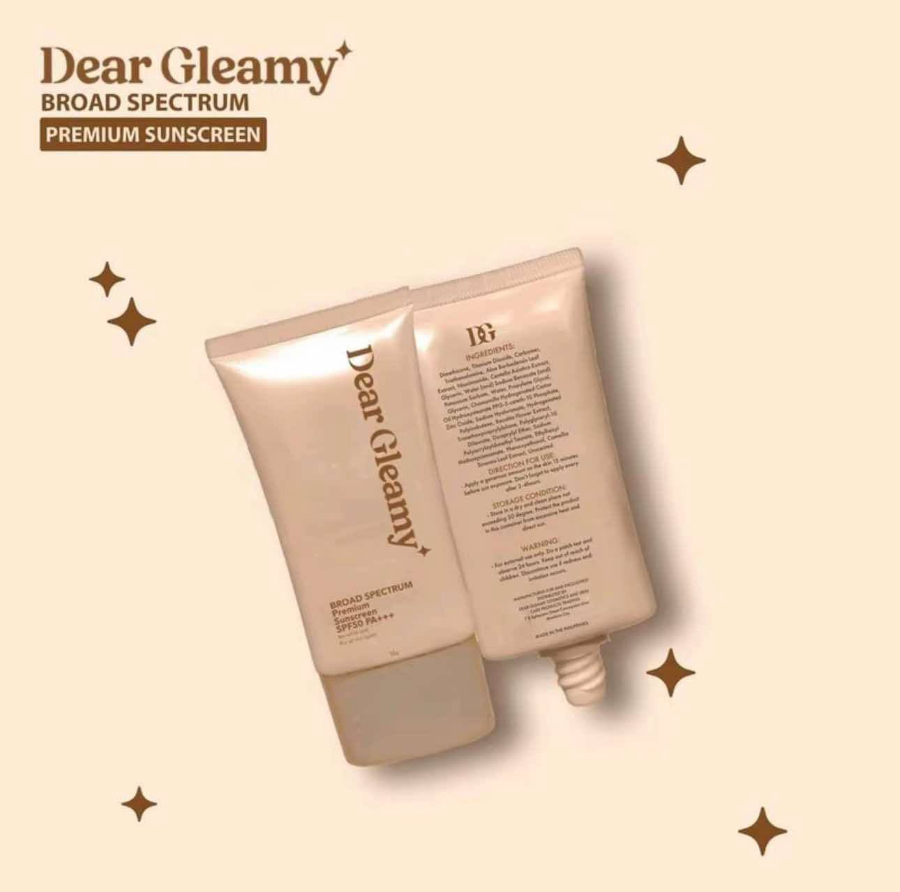 Dear Gleamy Premium Sunscreen SPF 50
