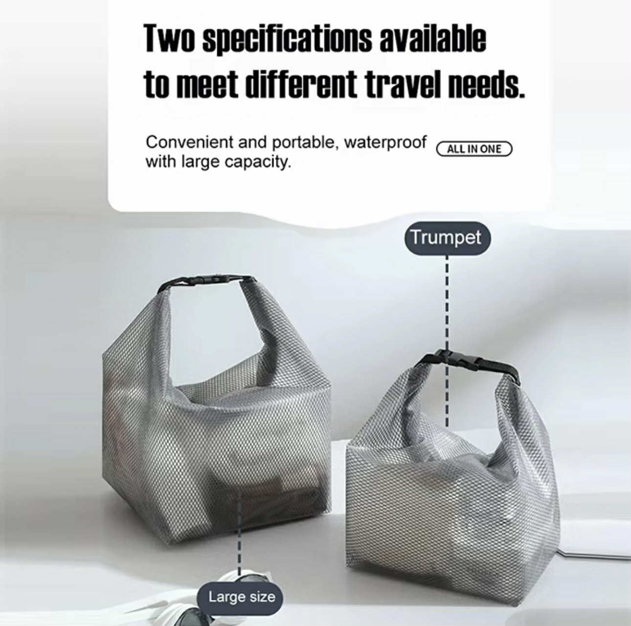 TRENDING Waterproof Tote Bag w/ HIGH QUALITY | Transparent Storage Bag