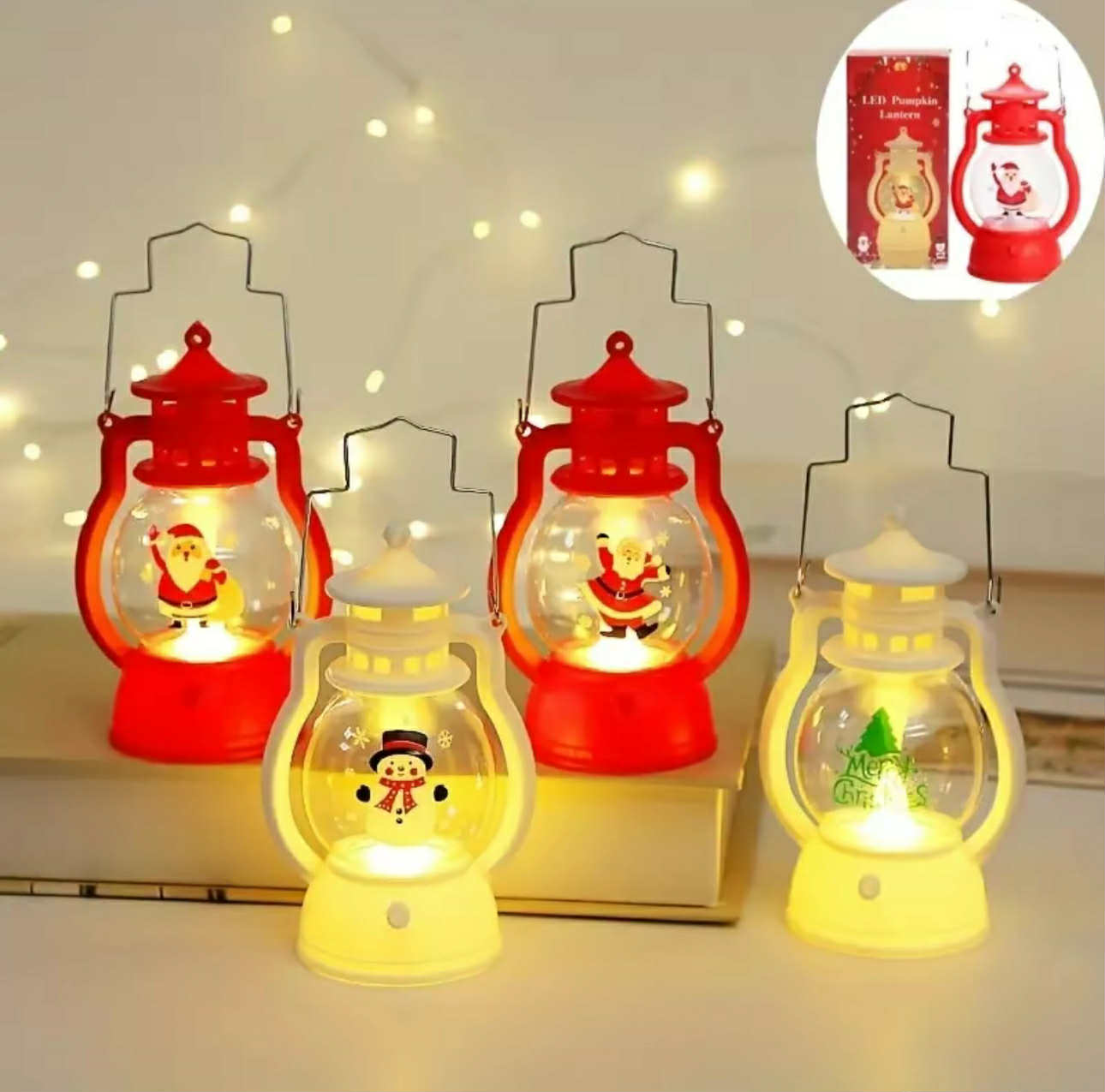 Mini Christmas Lantern with LED Lights | ON SALE!!! 229 pesos for 3pcs