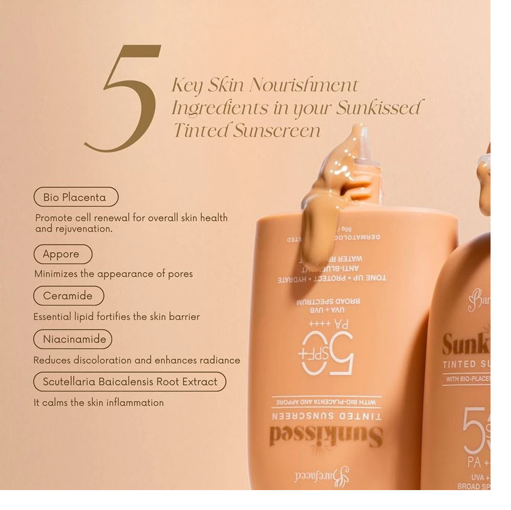 Sunkissed Tinted Sunscreen 50g by Barefaced