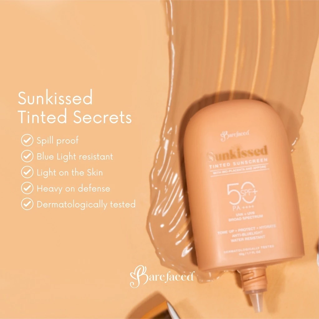 Sunkissed Tinted Sunscreen 50g by Barefaced
