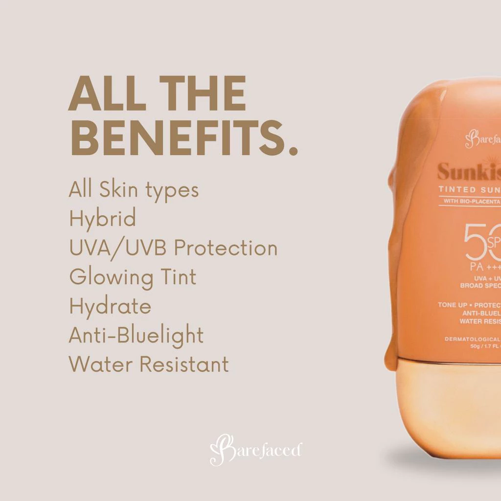 Sunkissed Tinted Sunscreen 50g by Barefaced