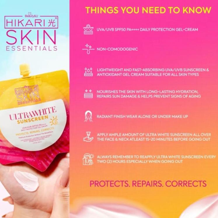 ULTRA WHITE SUNSCREEN by Hikari Skin Essentials | 50ml