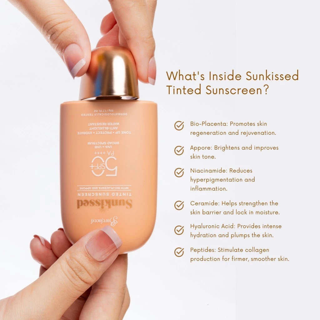 Sunkissed Tinted Sunscreen 50g by Barefaced