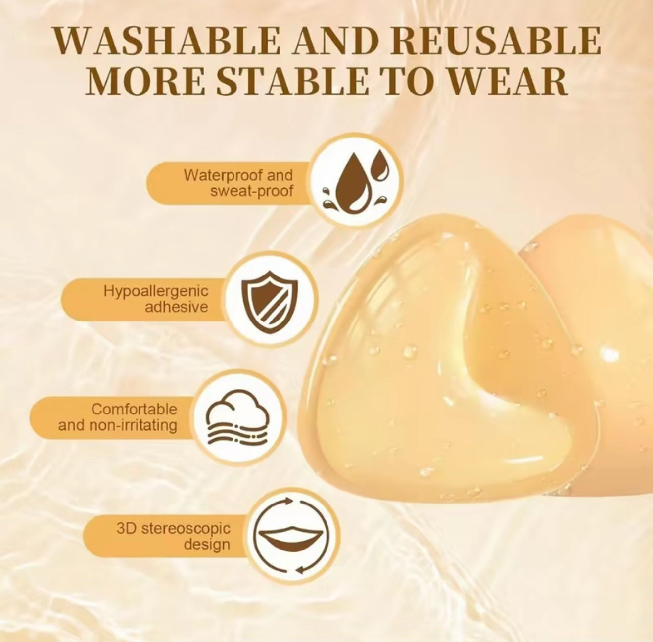 Instant Volume Sticky Bra Inserts To Enhance Shape