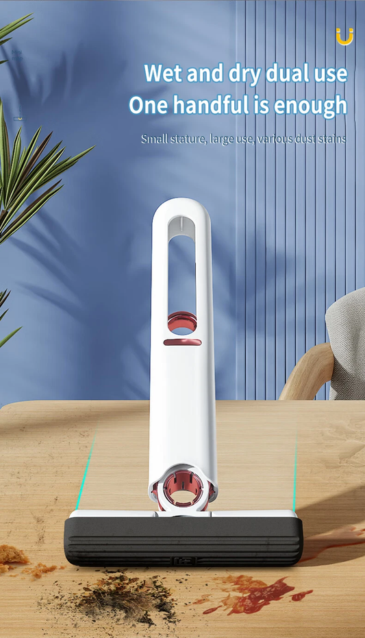 Mini Handheld Mop Powerful Squeeze Folding | Self-Squeezing