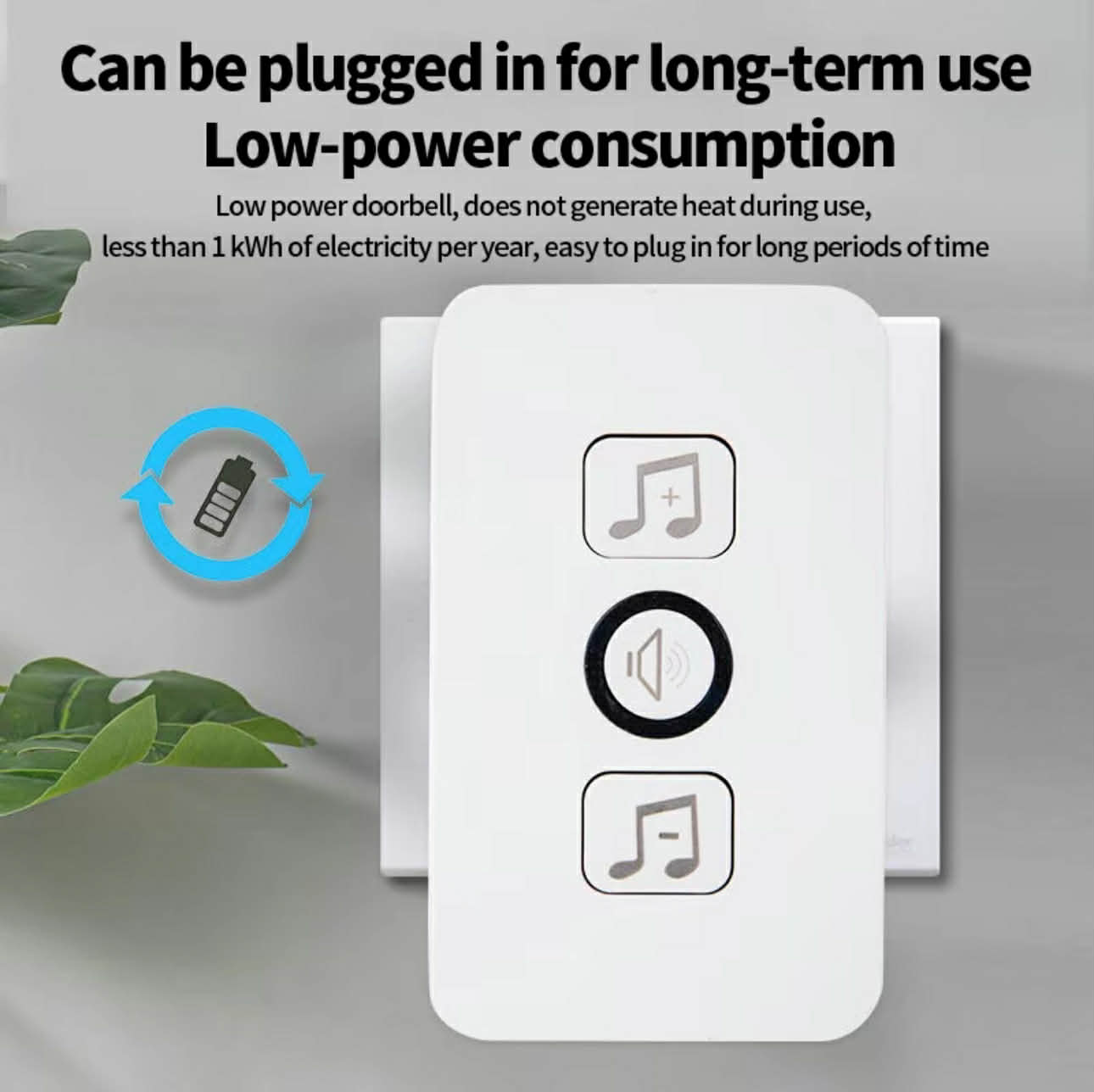 Wireless Waterproof Smart Doorbell | Hole Free installation Doorbell