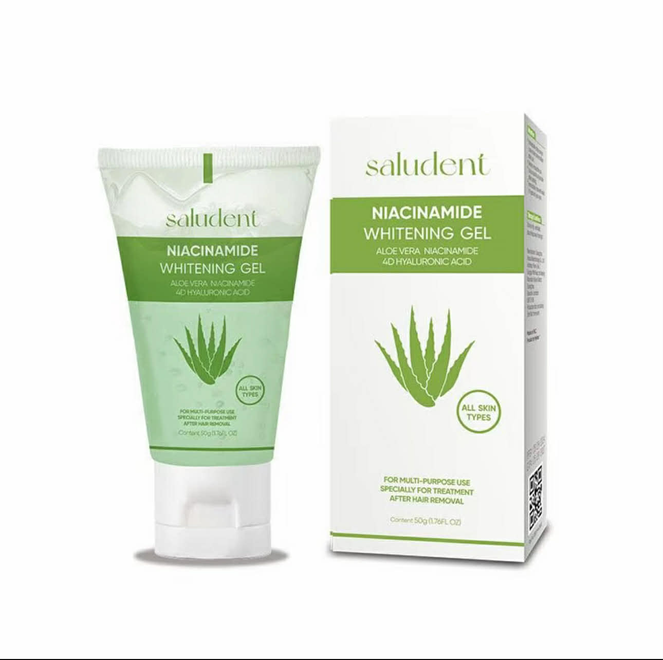 TRENDING!! Saludent Gentle Hair Removal Cream & Niacinamide Whitening Gel Set