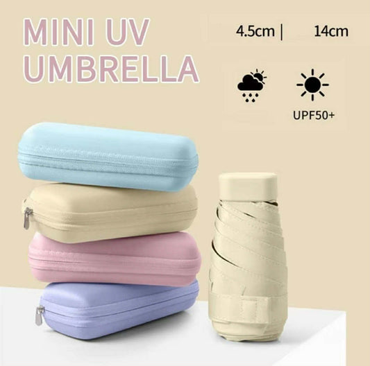 Mini Pocket Umbrella w/ Hard Case