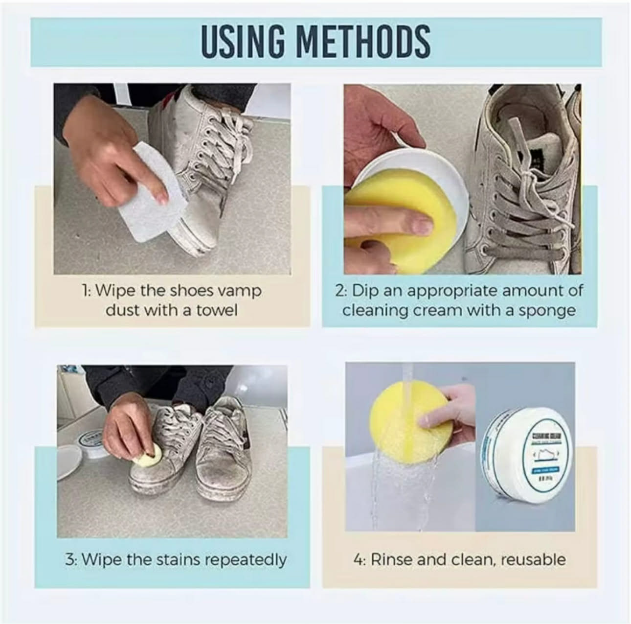Multi-Purpose Cleaning Cream | Quick Clean w/ sponge