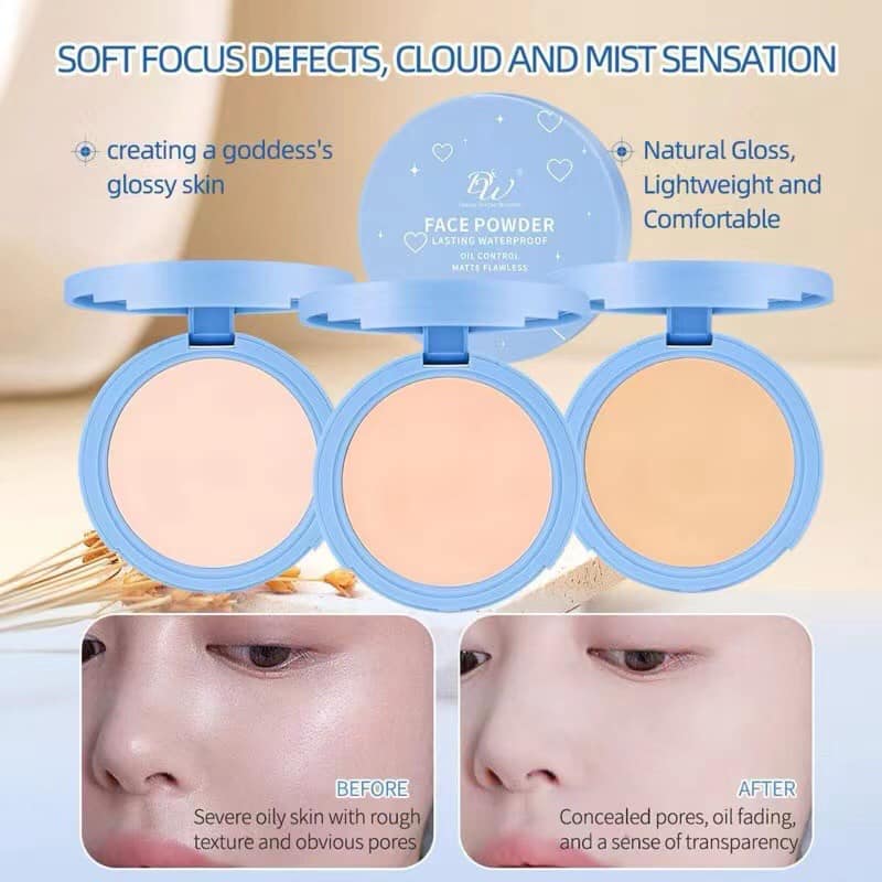 DW Face Powder Matte Flawless Lasting Oil Control Lightweight