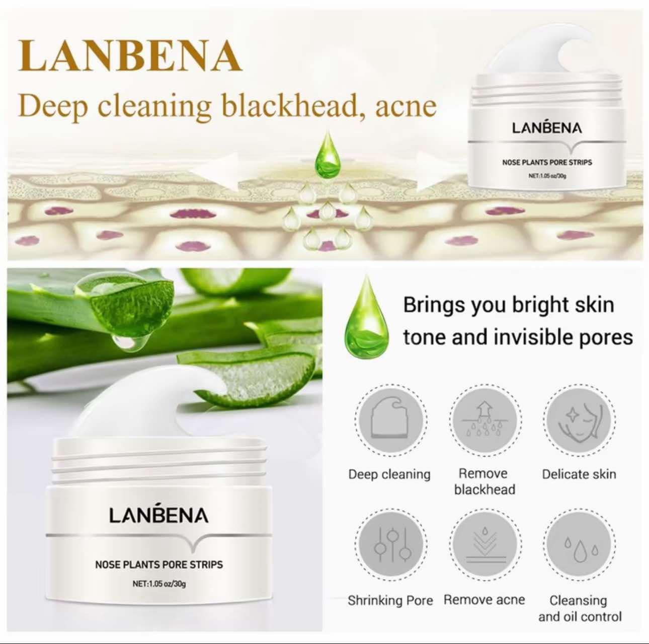 LANBENA NOSE PLANTS PORE STRIPS