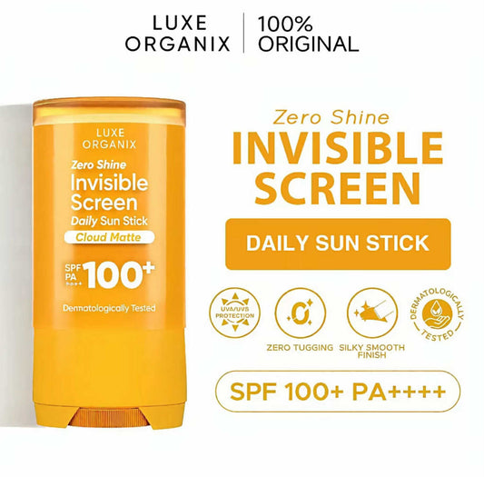 ZERO SHINE Invisible Sunscreen Daily Sun Stick w/ SPF 100 PA++++ by Luxe Organix