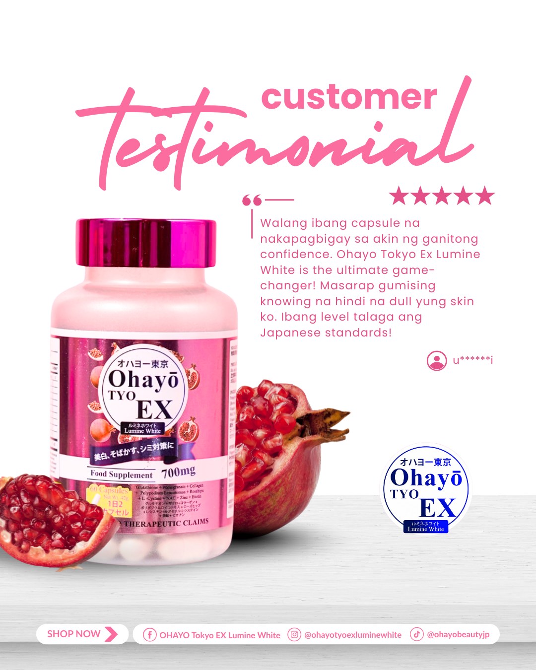Ohayo TYO EX Lumine White LEGIT & AUTHENTIC