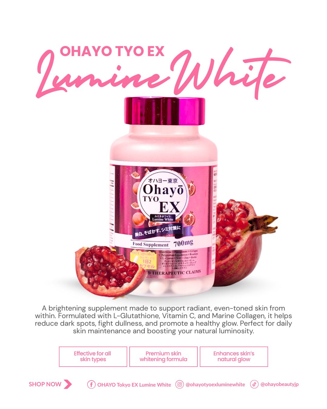 Ohayo TYO EX Lumine White LEGIT & AUTHENTIC