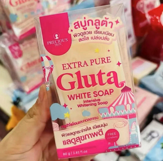 Extra Pure GLUTA WHITE SOAP 80g by Precious Skin AUTHENTIC from Thailand