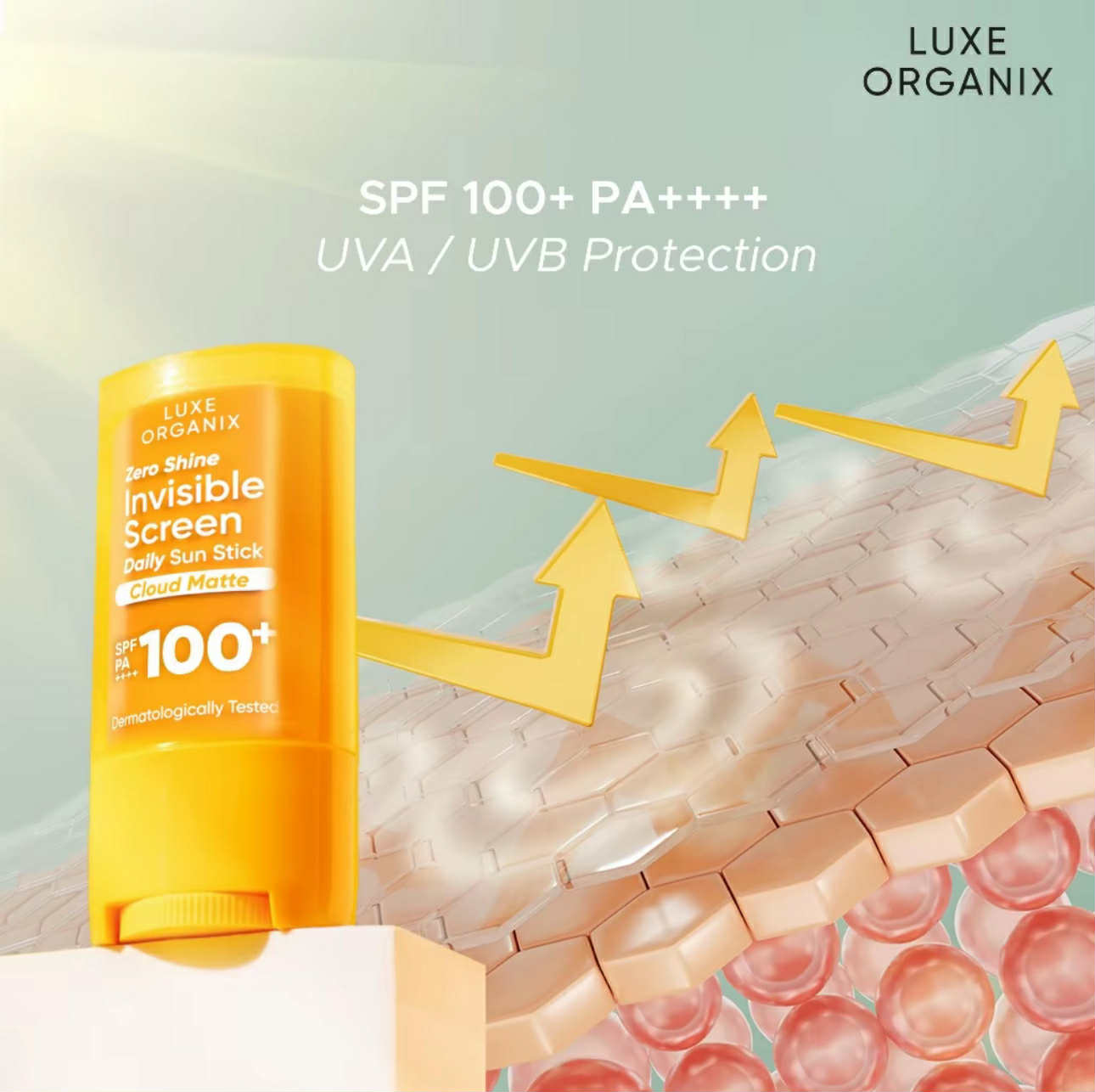 ZERO SHINE Invisible Sunscreen Daily Sun Stick w/ SPF 100 PA++++ by Luxe Organix