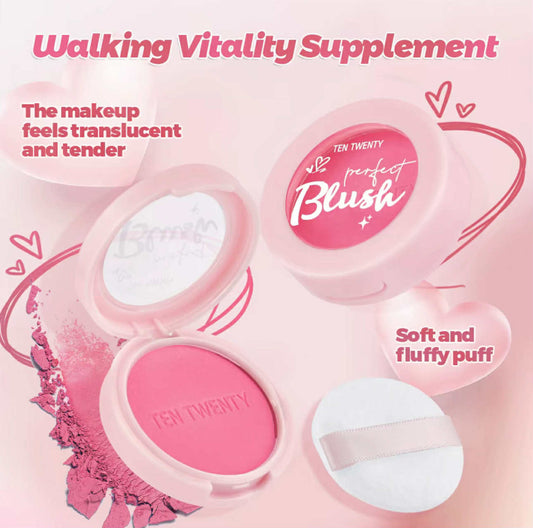PERFECT BLUSH by Ten-Twenty 5g | Natural Pigmented Blush Powder