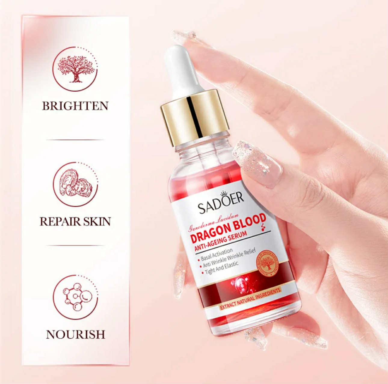 Dragon Blood Anti-Ageing Serum by Sadoer 30ml