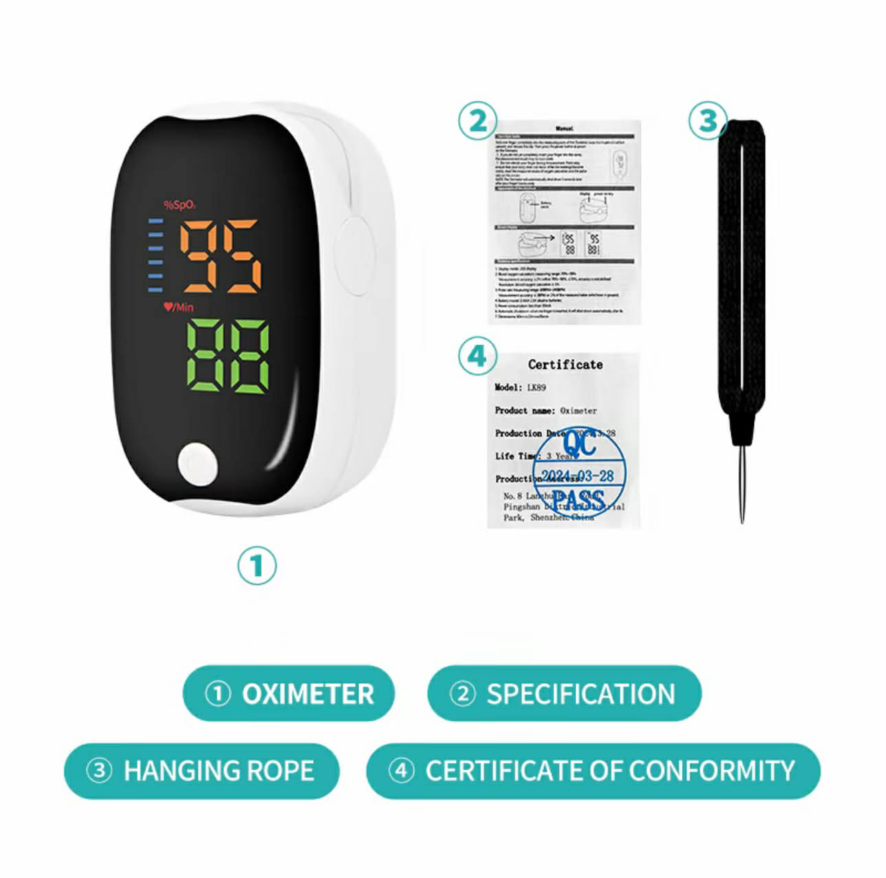Digital Finger Pulse Oximeter