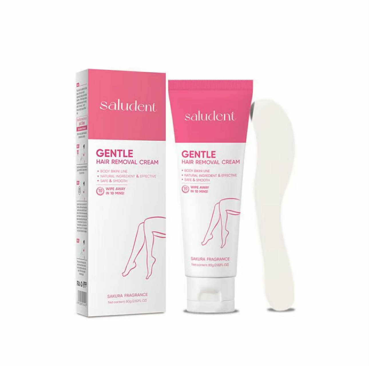 TRENDING!! Saludent Gentle Hair Removal Cream & Niacinamide Whitening Gel Set