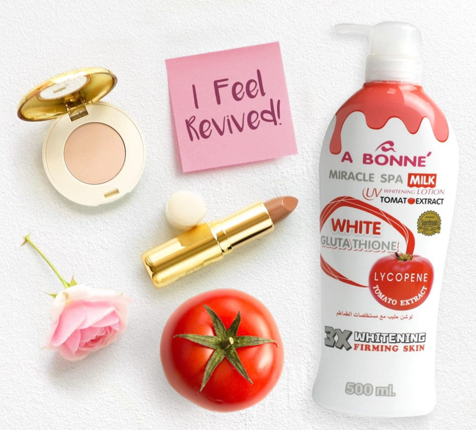 A Bonné Miracle Spa Milk Uv Whitening Lotion Tomato Extract White Glutathione | 500ML